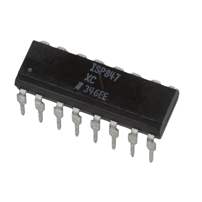 5 pcs - Isocom, ISP847XC DC Input Transistor Output Quad Optocoupler, Through Hole, 16-Pin PDIP