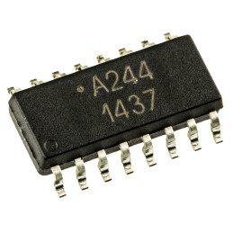 5 pcs - Broadcom, ACPL-244-500E AC Input Transistor Output Quad Optocoupler, Surface Mount, 16-Pin SOIC