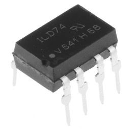 5 pcs - Vishay, ILD74 DC Input Transistor Output Dual Optocoupler, Through Hole, 8-Pin PDIP