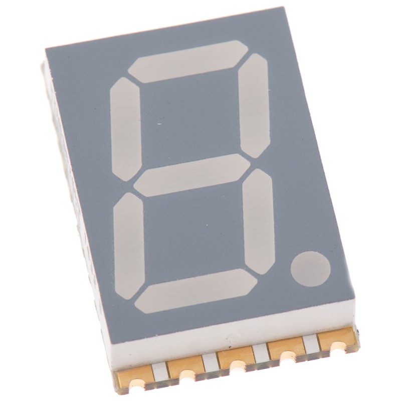 5 pcs - KCSA56-105 Kingbright 7-Segment LED Display, CA Red 44 mcd RH DP 14.2mm