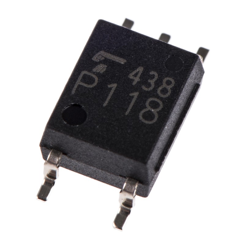 5 pcs - Toshiba, TLP2366(E(T DC Input IC Output Optocoupler, Surface Mount, 5-Pin SO6