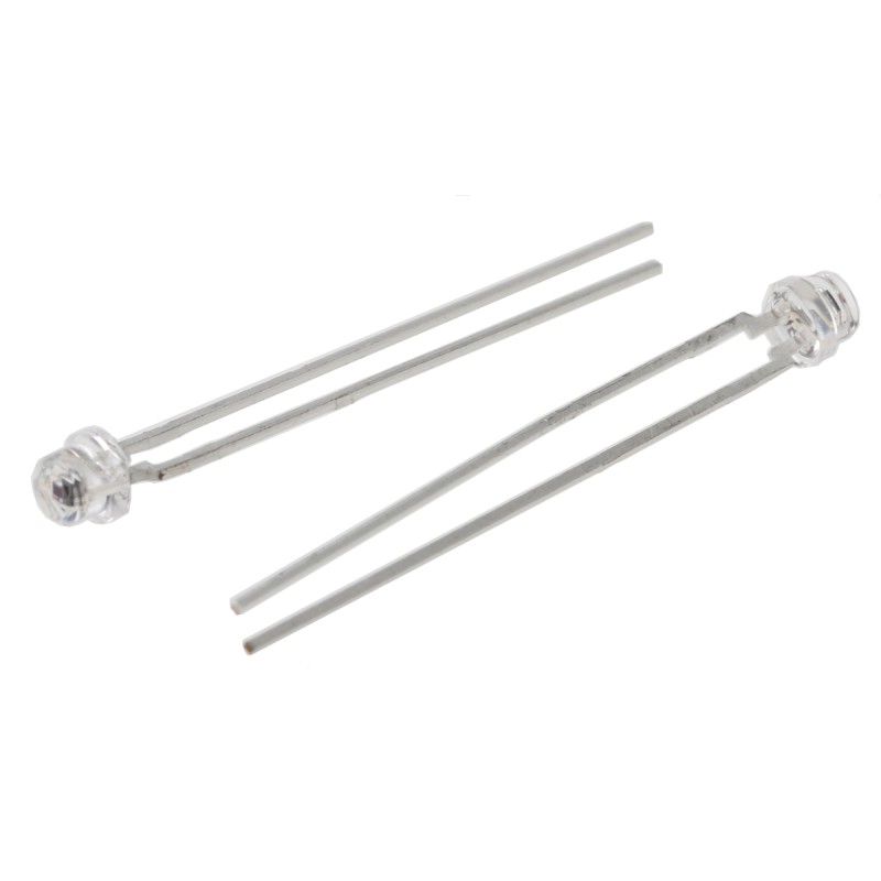 5 pcs - SFH 3310 ams OSRAM, 150 ° Full Spectrum Phototransistor, Through Hole 2-Pin 3mm (T-1) package