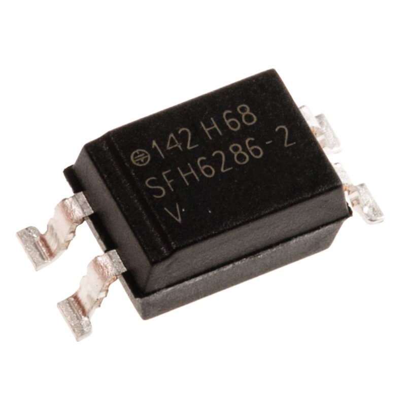 5 pcs - Vishay, SFH 6286-2T AC Input Transistor Output Optocoupler, Surface Mount, 4-Pin SMD