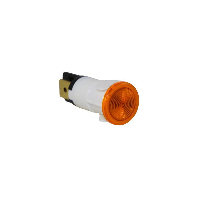 5 pcs - Molveno SX41 Series Amber Neon Panel Mount Indicator, 250V, 12mm Mounting Hole Size