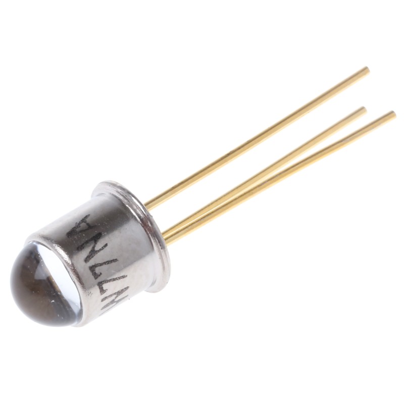 5 pcs - BPW77NA Vishay, ±10 ° IR + Visible Light Phototransistor, Through Hole 3-Pin TO-18 package