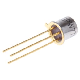 5 pcs - BPW77NA Vishay, ±10 ° IR + Visible Light Phototransistor, Through Hole 3-Pin TO-18 package