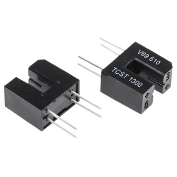 5 pcs - TCST1300 Vishay, Through Hole Slotted Optical Switch, Phototransistor Output
