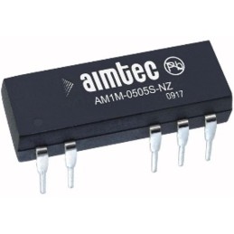 1 pcs : AM1M-2412D-NZ - DC DC CONVERTER +/-12V 1W