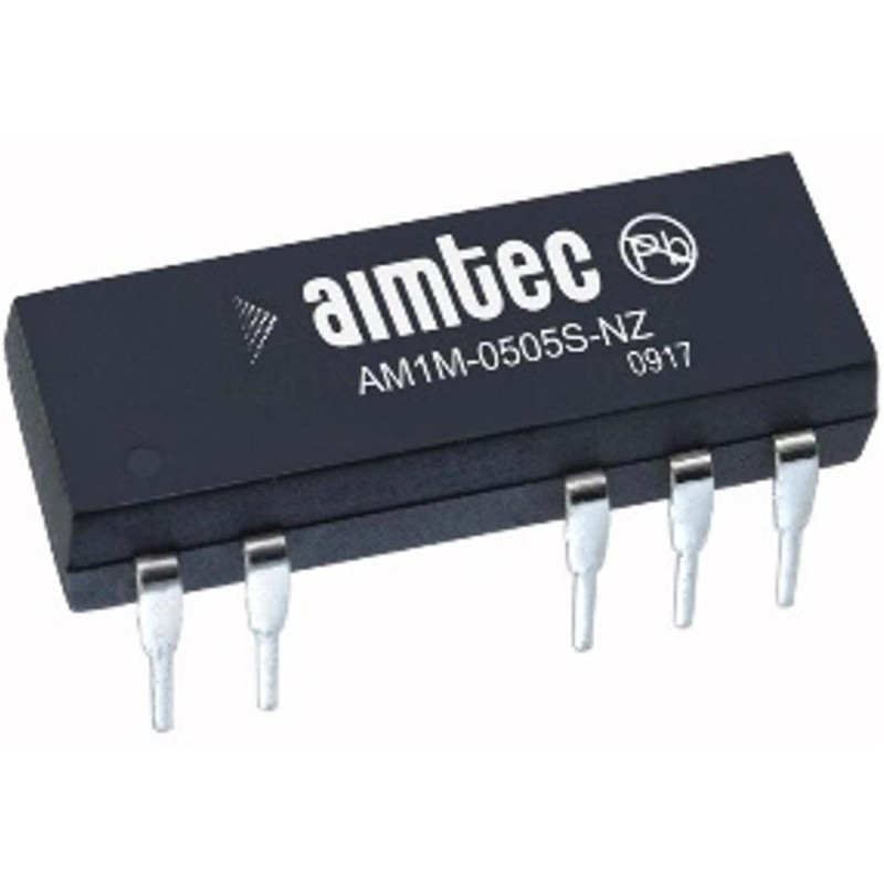 1 pcs : AM1M-2412D-NZ - DC DC CONVERTER +/-12V 1W