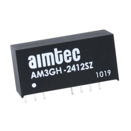 1 pcs : AM3GH-2412SZ - DC DC CONVERTER 12V 3W
