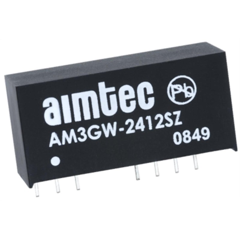 1 pcs : AM3GW-2412SZ - DC DC CONVERTER 12V 3W