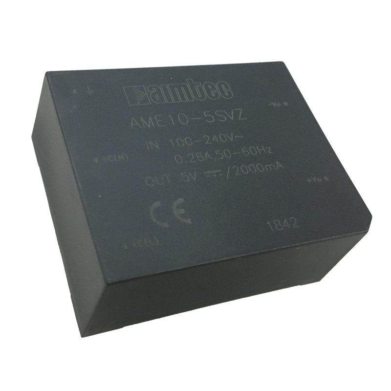 1 pcs : AME10-512TCVZ-B - AC/DC CONVERTER 5V +/-12V 9.8W