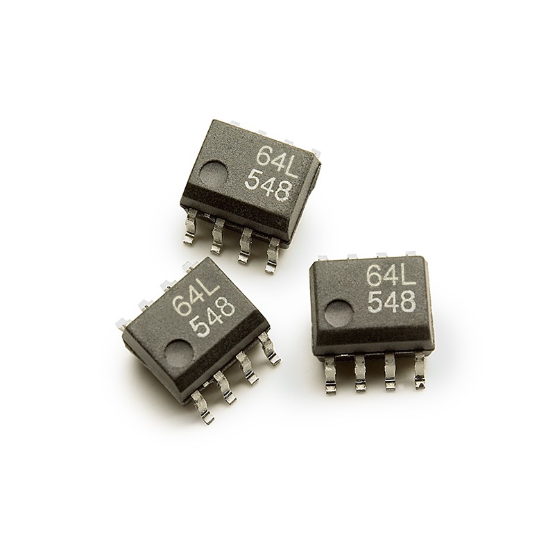 5 pcs - Broadcom, ACPL-064L-500E AC/DC Input CMOS Output Dual Optocoupler, Surface Mount, 8-Pin SO