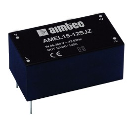1 pcs : AMEL15-12SJZ - AC/DC CONVERTER 12V 15W