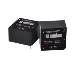 1 pcs : AMEM5-12SY - AC/DC CONVERTER 12V 4.9W