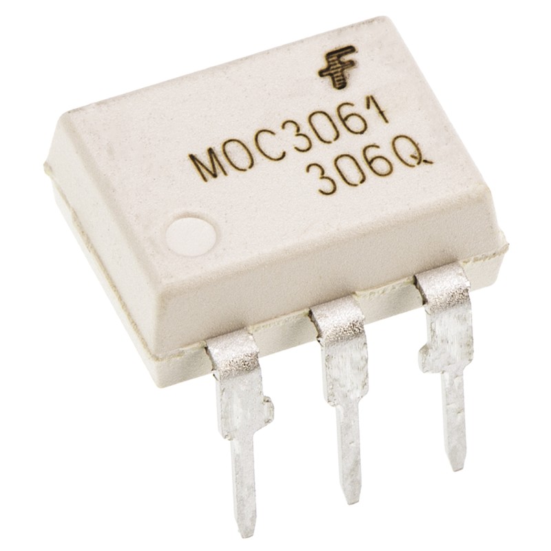 5 pcs - onsemi, MOC3061M AC Input Triac Output Optocoupler, Through Hole, 6-Pin PDIP