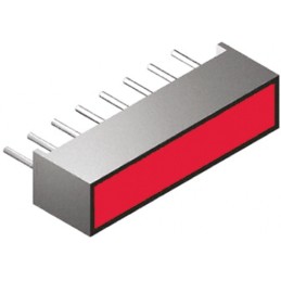 5 pcs - KB-B100SURKW Kingbright Light Bar LED Display, Red 370 mcd