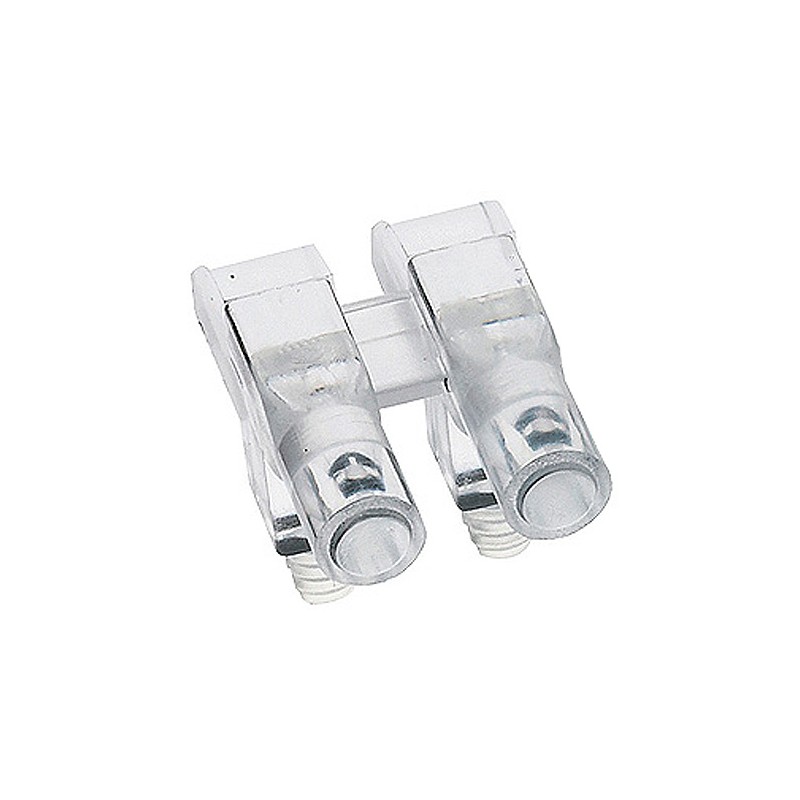 5 pcs - 1271.1002 MENTOR, PCB Mounted 2-Way Right Angle LED Light Pipe, Clear Round Lens