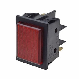 5 pcs - Molveno B7 Series Red Neon Panel Mount Indicator, 200 - 250V ac, 22 x 30mm Mounting Hole Size