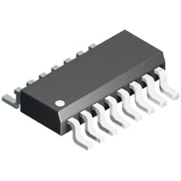 5 pcs - Isocom, IS2801-4 DC Input NPN Phototransistor Output Quad Optocoupler, Surface Mount, 16-Pin SMD