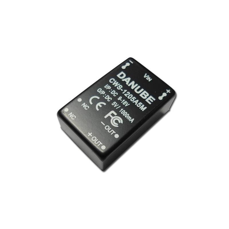 1 pcs : CWS-1205A5M - DC/DC CONVERTER 12V INPUT, 5V OU
