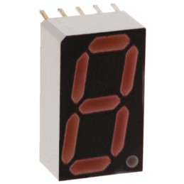 5 pcs - HDSP-H151 Broadcom 7-Segment LED Display, CA Red 16 mcd RH DP 14.2mm