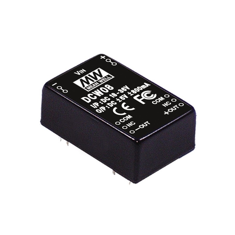 1 pcs : DCW08B-12 - DC DC CONVERTER +/-12V 8W