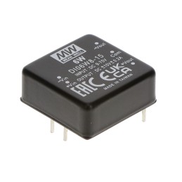 1 pcs : DI06W8-15 - I/P: 9-75VDCO/P:15V 200MA,1'*1'