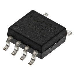 5 pcs - Broadcom, ACPL-224-500E AC Input Transistor Output Dual Optocoupler, Surface Mount, 8-Pin SOIC