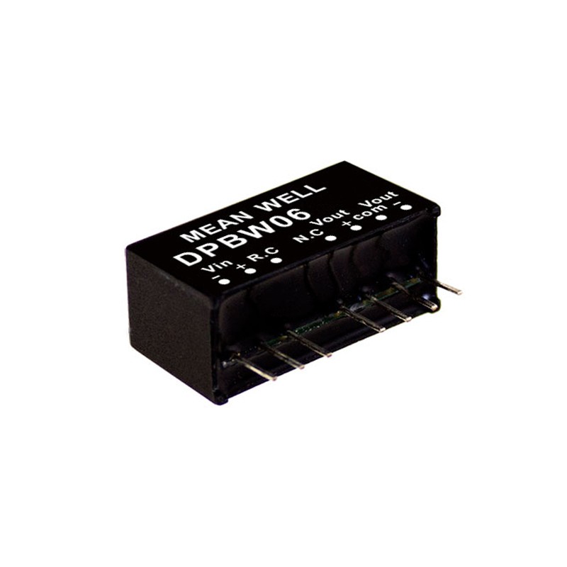 1 pcs : DPBW06F-12 - DC DC CONVERTER +/-12V 6W