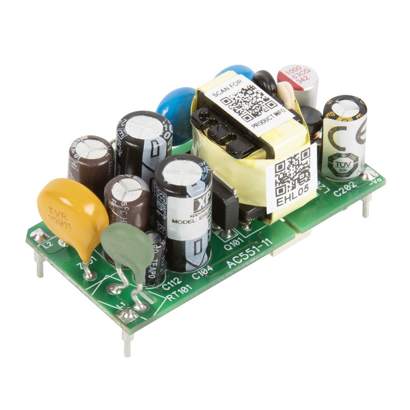 1 pcs : EHL05US15-P - 5W PCB MOUNT OPEN FRAME 85 TO 52