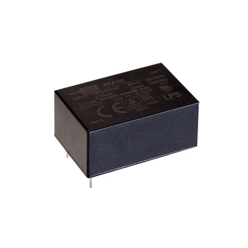 1 pcs : IRM-02-12 - AC/DC CONVERTER 12V 2W
