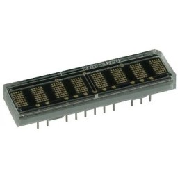 10 pcs - HDSP-2133 Broadcom 8 Digit Dot Matrix LED Light Bar, 5 X 7 Dot Matrix Green 7.5 mcd 5mm