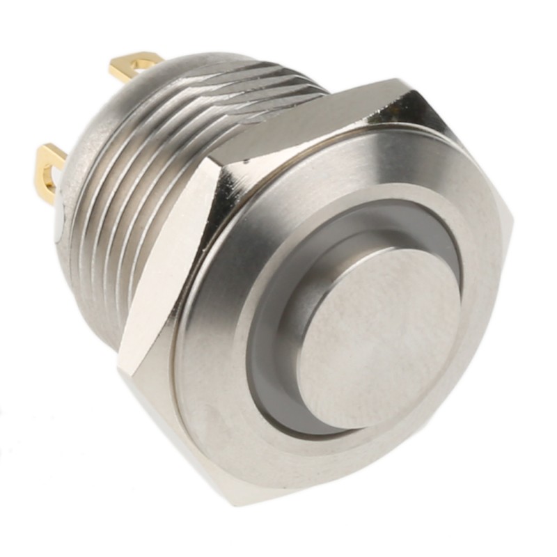 20 pcs - RS PRO Illuminated Push Button Switch, Momentary, Panel Mount, 16mm Cutout, SPST, Blue LED, 36V dc, IP67