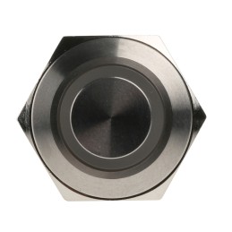 20 pcs - RS PRO Illuminated Push Button Switch, Momentary, Panel Mount, 16mm Cutout, SPST, Blue LED, 36V dc, IP67