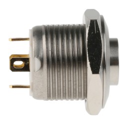 20 pcs - RS PRO Illuminated Push Button Switch, Momentary, Panel Mount, 16mm Cutout, SPST, Blue LED, 36V dc, IP67