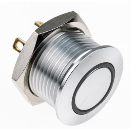 20 pcs - RS PRO Illuminated Push Button Switch, Momentary, Panel Mount, 16mm Cutout, SPST, Green, Red LED, 36V dc, IP67