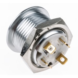 20 pcs - RS PRO Illuminated Push Button Switch, Momentary, Panel Mount, 16mm Cutout, SPST, Green, Red LED, 36V dc, IP67