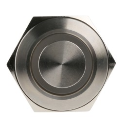 20 pcs - RS PRO Illuminated Push Button Switch, Momentary, Panel Mount, 16mm Cutout, SPST, White LED, 36V dc, IP67