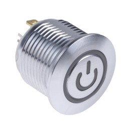 20 pcs - RS PRO Illuminated Push Button Switch, Momentary, Panel Mount, 16mm Cutout, SPST, RGB LED, 36V dc, IP67