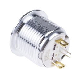 20 pcs - RS PRO Illuminated Push Button Switch, Momentary, Panel Mount, 16mm Cutout, SPST, RGB LED, 36V dc, IP67