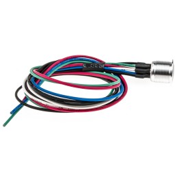 20 pcs - RS PRO Illuminated Push Button Switch, Momentary, Panel Mount, 16mm Cutout, SPST, RGB LED, 36V dc, IP67