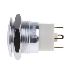 20 pcs - RS PRO Illuminated Push Button Switch, Latching, Panel Mount, 16mm Cutout, SPST, Yellow LED, 36V dc, IP67