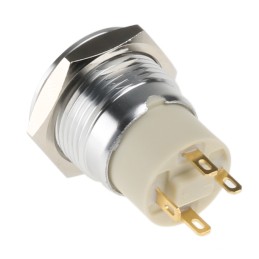 20 pcs - RS PRO Illuminated Push Button Switch, Latching, Panel Mount, 16mm Cutout, SPST, Green, Red LED, 36V dc, IP67