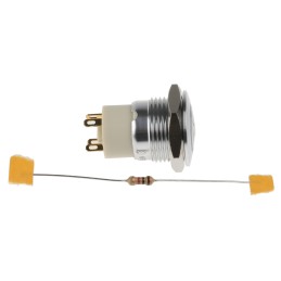 20 pcs - RS PRO Illuminated Push Button Switch, Latching, Panel Mount, 16mm Cutout, SPST, Green, Red LED, 36V dc, IP67