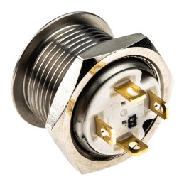 20 pcs - RS PRO Illuminated Push Button Switch, Momentary, Panel Mount, 16mm Cutout, SPST, Blue LED, 36V dc, IP67