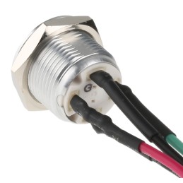 20 pcs - RS PRO Illuminated Push Button Switch, Momentary, Panel Mount, 16mm Cutout, SPST, Green LED, 36V dc, IP67