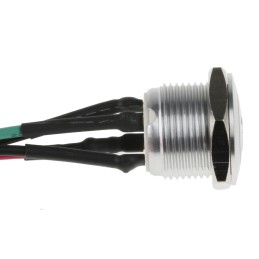 20 pcs - RS PRO Illuminated Push Button Switch, Momentary, Panel Mount, 16mm Cutout, SPST, Green LED, 36V dc, IP67