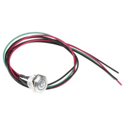 20 pcs - RS PRO Illuminated Push Button Switch, Momentary, Panel Mount, 16mm Cutout, SPST, Green LED, 36V dc, IP67