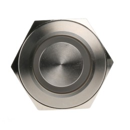 20 pcs - RS PRO Illuminated Push Button Switch, Momentary, Panel Mount, 16mm Cutout, SPST, Green LED, 36V dc, IP67